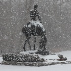Abe Lincoln in Snowstorm